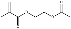 メタクリル酸2-アセトキシエチル 化学構造式