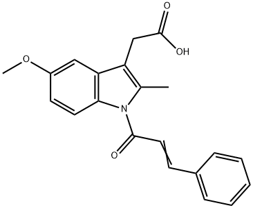 5-メトキシ-2-メチル-1-(1-オキソ-3-フェニル-2-プロペニル)-1H-インドール-3-酢酸