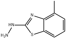 4-Methyl-2-benzothiazolehydrazine Structure