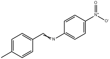 Benzenamine, N-[(4-methylphenyl)methylene]-4-nitro- Structure