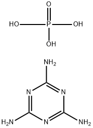 1,3,5-トリアジン-2,4,6-トリアミン·りん酸塩 化学構造式