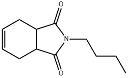 2-ブチル-3a,4,7,7a-テトラヒドロ-1H-イソインドール-1,3(2H)-ジオン 化学構造式