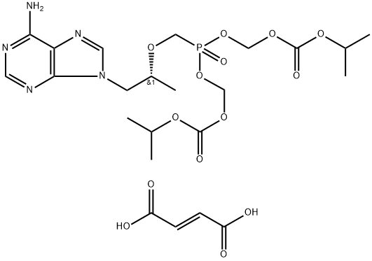 富马酸替诺福韦酯 结构式