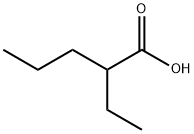 2-乙基戊酸, 20225-24-5, 结构式