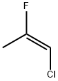 (E)-1-クロロ-2-フルオロ-1-プロペン 化学構造式