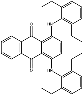 1,4-bis[(2,6-diethylphenyl)amino]anthraquinone Structure