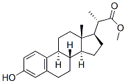 (20S)-3-Hydroxy-19-norpregna-1,3,5(10)-triene-20-carboxylic acid methyl ester Structure