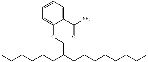 2-(2-己基癸氧基)苯甲酰胺, 202483-62-3, 结构式
