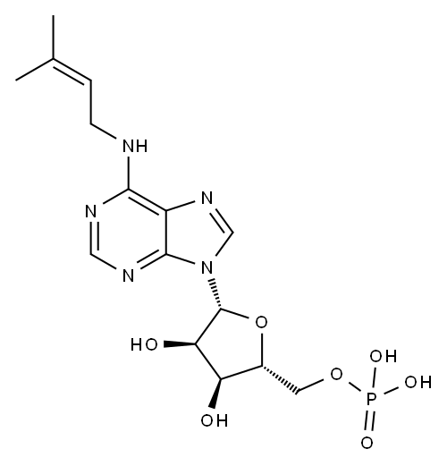 N(6)-(delta(2)-isopentenyl)adenosine 5'-monophosphate|