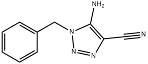 1H-1,2,3-Triazole-4-carbonitrile, 5-amino-1- (phenylmethyl)- Struktur