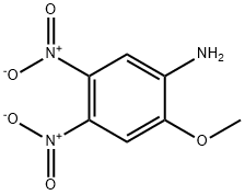 3,4-ジニトロ-6-メトキシアニリン 化学構造式