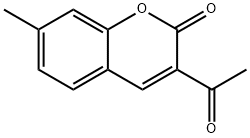 香豆素,3-乙酰基-7-甲基- 结构式