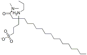 dimethyl(3-stearamidepropyl)(3-sulphonatopropyl)ammonium Structure