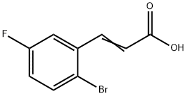 2-溴-5-氟肉桂酸, 202865-70-1, 结构式