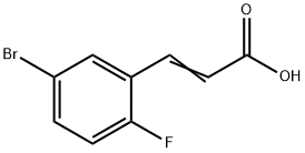 5-BROMO-2-FLUOROCINNAMIC ACID Struktur