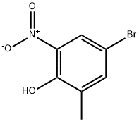4-BROMO-2-METHYL-6-NITROPHENOL Struktur