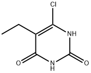 6-氯-5-乙基尿嘧啶 结构式