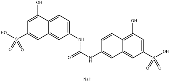 7,7'-(カルボニルジイミノ)ビス(4-ヒドロキシ-2-ナフタレンスルホン酸)ジナトリウム 化学構造式