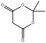 2,2-Dimethyl-1,3-dioxane-4,6-dione Struktur