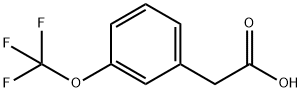 3-Trifluoromethoxyphenylacetic acid Structure