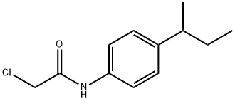 N-[4-(丁-2-基)苯基]-2-氯乙酰胺 结构式