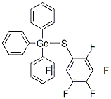 [(ペンタフルオロフェニル)チオ]トリフェニルゲルマン 化学構造式