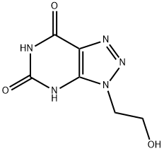 3-(2-Hydroxyethyl)-3H-1,2,3-triazolo[4,5-d]pyrimidine-5,7(4H,6H)-dione Struktur