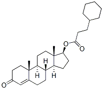テストステロン17-(3-シクロヘキシルプロピオナート) 化学構造式