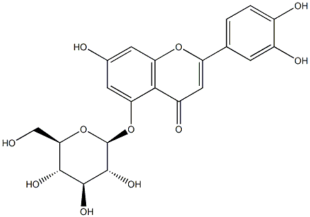 Luteolin-5-O-β-D-glucopyranoside Structure