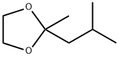2-メチル-2-イソブチル-1,3-ジオキソラン 化学構造式