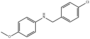 (4-氯苄基)-(4-甲氧苯基)胺 结构式