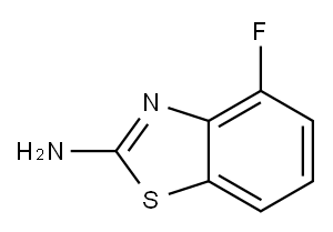2-氨基-4-氟苯并噻唑 结构式