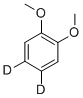 1,2-ジメトキシベンゼン-4,5-D2 化学構造式