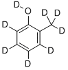 2-甲基苯酚-D8, 203645-65-2, 结构式
