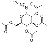 2,3,4,6-テトラ-O-アセチル-Α-D-グルコピラノシルアジド 化学構造式