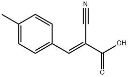 2-CYANO-3-(4-METHYLPHENYL)ACRYLIC ACID Structure