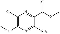 METHYL 3-AMINO-6-CHLORO-5-METHOXYPYRAZINE-2-CARBOXYLATE Struktur