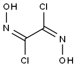 N,N'-ジヒドロキシ-1,2-ジクロロエタン-1,2-ジイミン 化学構造式