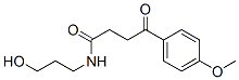 3-(p-アニソイル)-N-(3-ヒドロキシプロピル)プロピオンアミド 化学構造式