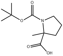 1-BOC-2-甲基-DL-脯氨酸 结构式