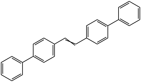 4,4''-ビニレンビス(1,1'-ビフェニル) 化学構造式