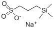 3-(トリメチルシリル)-1-プロパンスルホン酸ナトリウム 化学構造式