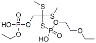 1-[(ethoxy-ethyl-phosphoryl)sulfanylmethylsulfanylmethylsulfanyl-ethyl -phosphoryl]oxyethane Structure