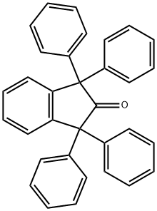 1,1,3,3-テトラフェニル-2-インダノン 化学構造式