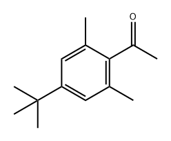 4'-TERT-BUTYL-2',6'-DIMETHYLACETOPHENONE Struktur