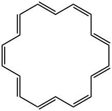 シクロオクタデカ-1,3,5,7,9,11,13,15,17-ノナエン 化学構造式