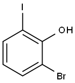 2-ブロモ-6-ヨードフェノール 化学構造式
