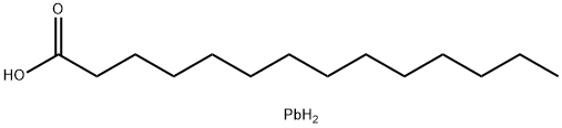 myristic acid, lead salt Structure