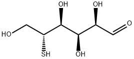 5-O-チア-α-D-グルコピラノース 化学構造式