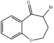 4-Bromo-3,4-dihydro-2H-benzo[b]oxepin-5-one Struktur